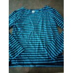 T shirt ml ray bleu noir garon xxs petit bateau trs bon tat