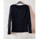 T - shirt morgan taille 34 noir avec dentelle