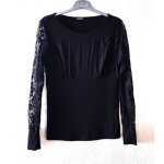 T - shirt morgan taille 34 noir avec dentelle tbe