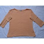 T - shirt naf naf , ras - cou, jaune , manches 3 / 4