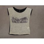 T - shirt noir / cru fantaisie naf naf - l