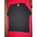 T - shirt noir manches longues fruit of the loom xl