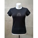 T shirt noir avec nounours strass taille unique cache cache neuf