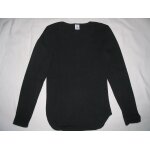 T - shirt petit bateau , noir, manches longues, taille 16 ans