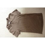 T - shirt petit bateau xs kaki col et manches courtes taille longue