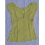 T - shirt pimkie , jaune , encolure v , sans manches, taille m T - shirt pimkie , jaune , encolure v , sans manches, taille m
