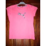 T - shirt puma rose imprim� taille 10 ans