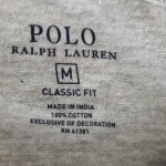 T - shirt ralph lauren classic fit coton 10 ans gris clair