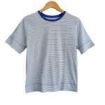 T shirt raye bleu et blanc. camaieu. coton bio. taille s