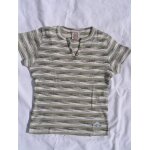 T - shirt  rip curl  , ray vert olive et blanc, taille s, manches courtes