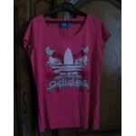 T - shirt rose adidas - taille 42