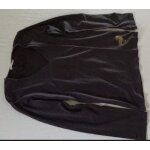 T - shirt roxy femme manches longues t. m noir moulant encolure v