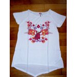 T - shirt tee shirt manches courtes col rond blanc motif cheval et fleurs rouge et orange orchestra taille ... T - shirt tee shirt manches courtes col rond blanc motif cheval et fleurs rouge et orange orchestra taille ...