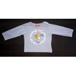 T - shirt tissaia manches longues coton gar�on 6 mois gris