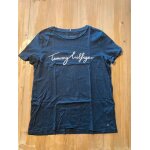 T - shirt tommy hilfiger bleu marine logo �criture ? enfant taille s 8 - 10 ans