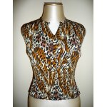 T - shirt top plissé leopard gerlande t s T - shirt top plissé leopard gerlande t s