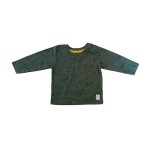 T shirt vert kaki. simba. le roi lion. manches longues. primark. taille 6 / 9 mois. 74 cm