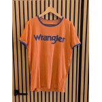 T - shirt wrangler homme - l - orange et bleu - très bon État T - shirt wrangler homme - l - orange et bleu - très bon État