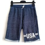 Short bermuda bleu marine chine. usa. c&a. coton. polyester. taille 12 ans / 152 cm