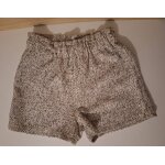 Short blanc, noir et beige � fils argent�s brillants
