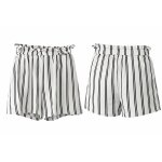 Short blanc ray� noir shein taille m