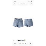 Short bleu en jean?s avec perles kiabi taille 36