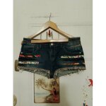 Short bleu motifs multicolores 42 xl jennyfer.