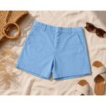 Short cama�eu bleu femme t34 / xs neuf � coupe chic �t�