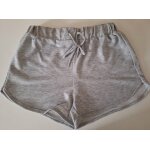 Short court gris � taille �lastiqu�e