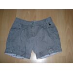 Short gris uni avec revers coupe large sergent major taille 14 ans