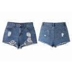 Short jean?s bleu trou� shein taille m