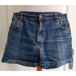 Short en jean, effet d�lav�, blanche porte, t. 52