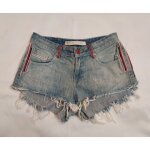 Short en jean avec lis�r�s color�s femme taille 36 marque jennyfer