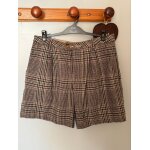 Short laine motif pieds de poule carreaux hiver