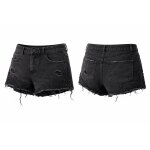 Short noir en jean?s avec dentelle jennyfer taille 36