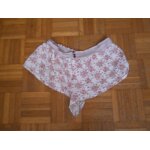 Short de nuit blanc motifs rouge bordeaux taille s marque etam