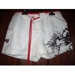 Short oxbow blanc imprim�s marrons taille 36 neuf