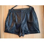Short taille 50 simili cuir noir kiabi