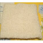 Snood / tour de cou - doubl� -  ; la halle  ; - blanc - acrylique - 26 cm de haut