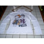 Sous - pull col roul blanc motif poitrine jeunes filles maquilles et bien habilles avec sac  main ...
