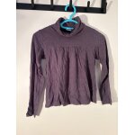 Sous - pull col roul� fille cyrillus violet � pois blancs - 10 ans - style �cole