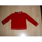Sous - pull col roul rouge motif petites filles sur col ddp taille 4 ans
