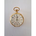 Suisse - montre gousset omega en or 18 carats - seconde dcales