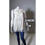 Suncoo taille 38 superbe tunique doublée sans manches Écrue crème Suncoo taille 38 superbe tunique doublée sans manches Écrue crème