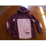 Sweat aws � capuche rose et violet taille 8 ans superbes finitions comme neuf
