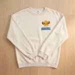 Sweat beige sans capuche disney - le roi lion simba - taille m