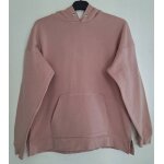 Sweat  capuche couleur unie rose