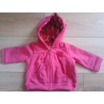 Sweat  capuche gilet zipp oreilles de chat et broderies et fleur 3 mois / 59 cm du pareil au mme dpam ...