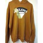 Sweat � capuche jack & jones xl hoodie camel