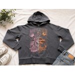 Sweat � capuche kiabi xs gris imprim� dragon streetwear tr�s bon �tat